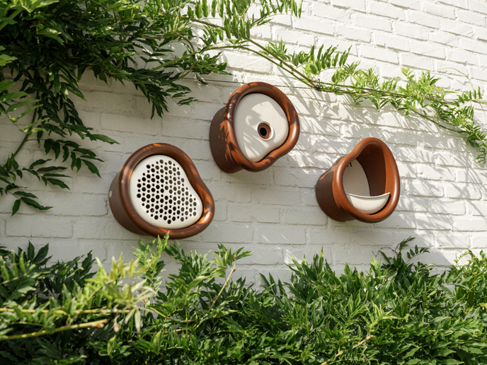 organic nichoir 25cm marron châtaigne